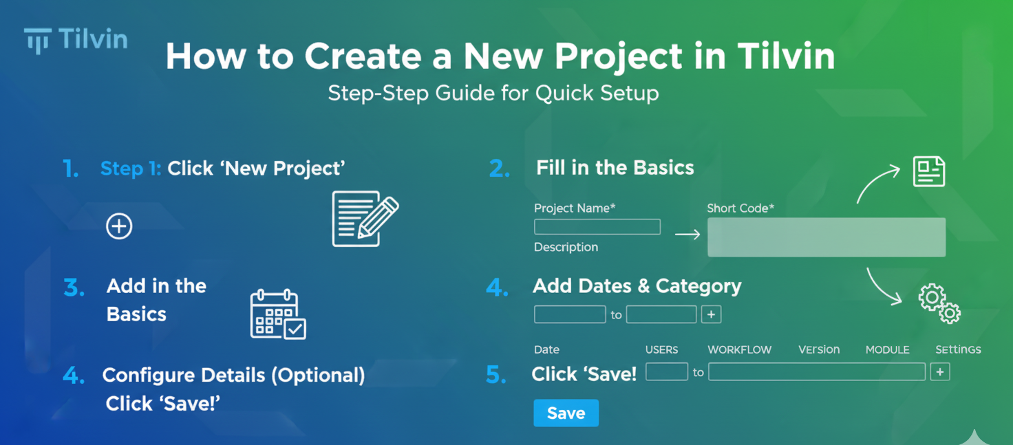 How to Create a New Project in Tilvin – A Step-by-Step Guide with Screenshots